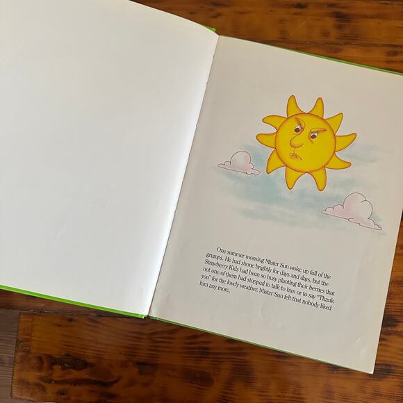 Vintage 1983 Strawberry Shortcake And Sad Mr. Sun Hardcover Book - Picture 3 of 13